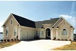 Ranch House Plan Front of House 129D-0011
