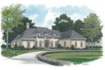 Southern House Plan Front Image - Niagara Falls European Home 129D-0014 - Shop House Plans and More