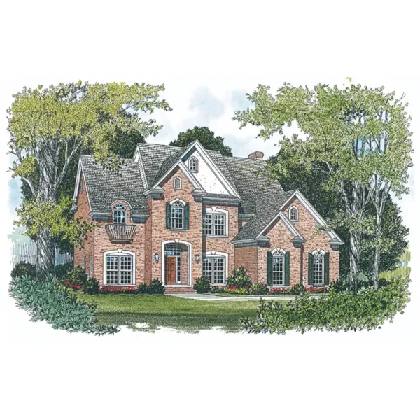 Traditional House Plan Front of Home - Lionscreek Traditional Home 129D-0016 - Shop House Plans and More