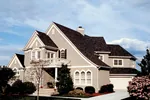 Traditional House Plan Front of Home - Blaine Heights European Home 129D-0019 - Search House Plans and More