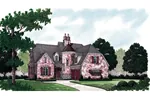 European House Plan Front of House 129D-0022