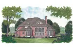 Traditional House Plan Color Image of House - Dietrich Luxury Traditional Home 129D-0023 - Search House Plans and More