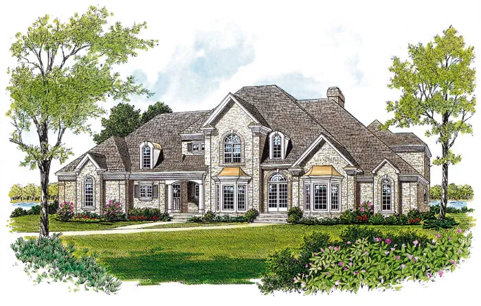 Southern House Plan Front Image - Blairwood Luxury Home 129D-0034 - Search House Plans and More