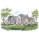 Traditional House Plan Front of House 129D-0034