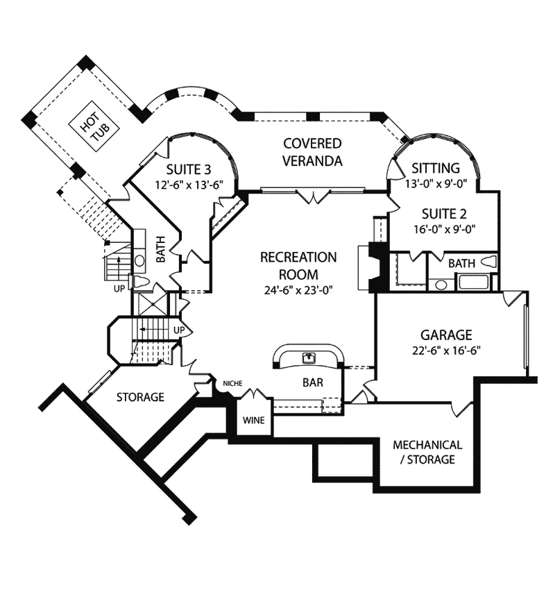 Arts & Crafts House Plan Bonus Room - Weinstein Luxury Home 129S-0001 - Shop House Plans and More