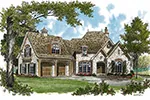 Arts & Crafts House Plan Front Image - Weinstein Luxury Home 129S-0001 - Shop House Plans and More