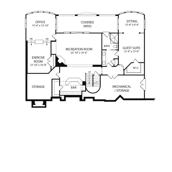 Luxury House Plan Bonus Room - Kimberly Manor Luxury Home 129S-0002 - Search House Plans and More