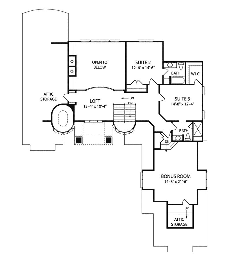 Luxury House Plan Second Floor - Kimberly Manor Luxury Home 129S-0002 - Search House Plans and More