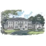 Traditional House Plan Front of House 129S-0004