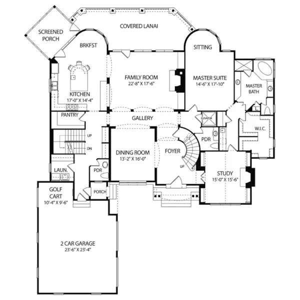 Luxury House Plan First Floor - Vienna Manor Luxury Home 129S-0006 - Shop House Plans and More