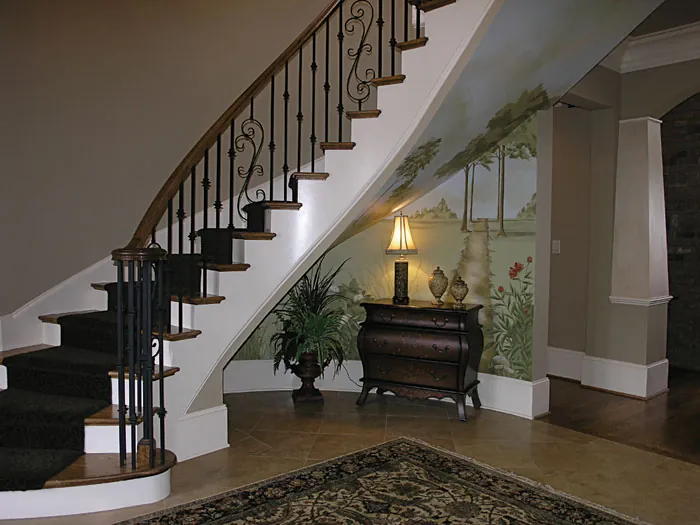 Luxury House Plan Stairs Photo 01 - Vienna Manor Luxury Home 129S-0006 - Shop House Plans and More