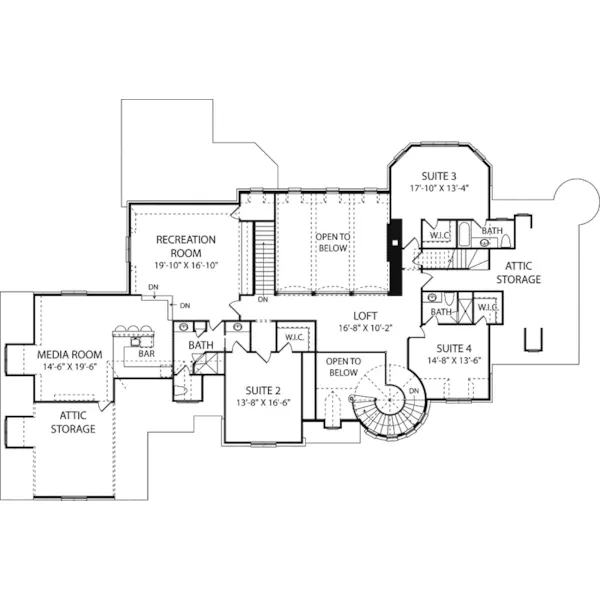 European House Plan Second Floor - Clydehurst Victorian Home 129S-0013 - Search House Plans and More