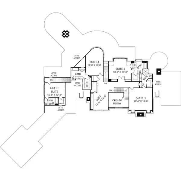 Luxury House Plan Second Floor - Fernando Manor Luxury Home 129S-0014 - Search House Plans and More