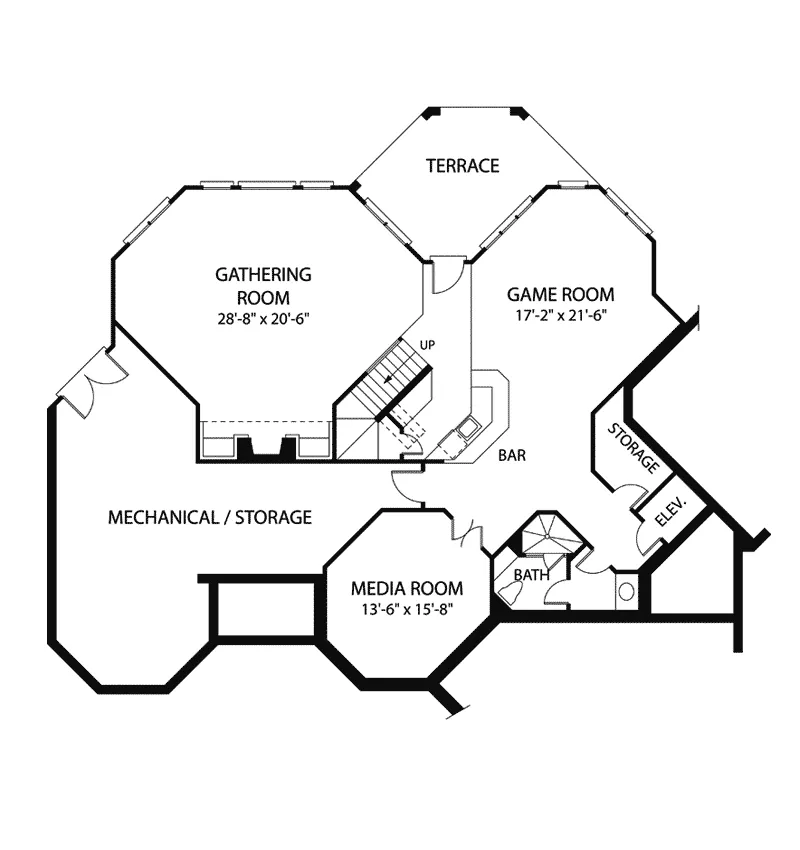 Craftsman House Plan Bonus Room - Valentina Manor Luxury Home 129S-0015 - Shop House Plans and More