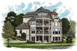 Craftsman House Plan Color Image of House - Valentina Manor Luxury Home 129S-0015 - Shop House Plans and More
