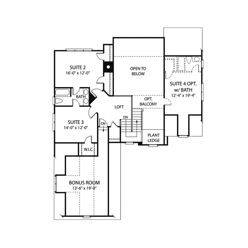 Cabin & Cottage House Plan Second Floor - Holmes Place Luxury Home 129S-0016 - Search House Plans and More