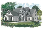 Cabin & Cottage House Plan Front Image - Holmes Place Luxury Home 129S-0016 - Search House Plans and More