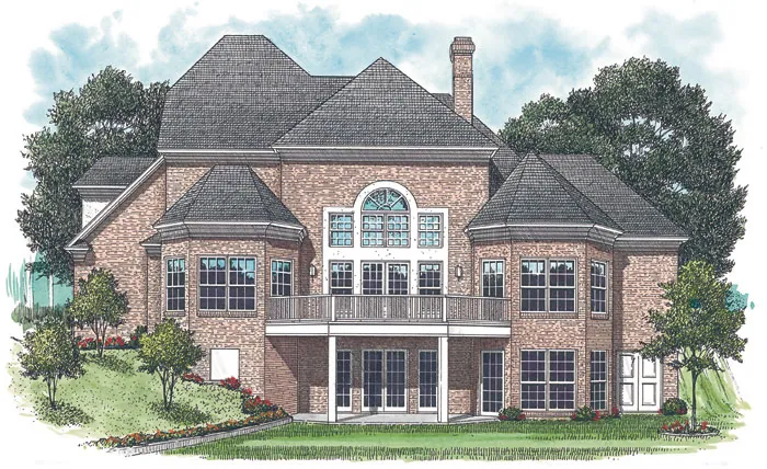 Luxury House Plan Color Image of House - Caprese Luxury Home 129S-0017 - Search House Plans and More