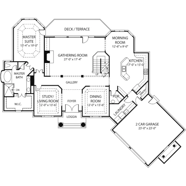 Luxury House Plan First Floor - Westaire Luxury Home 129S-0019 - Shop House Plans and More