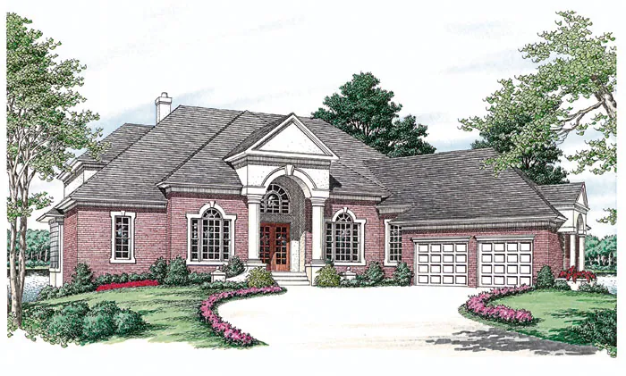 Luxury House Plan Front Image - Westaire Luxury Home 129S-0019 - Shop House Plans and More