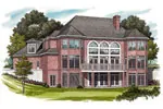 Colonial House Plan Color Image of House - Westaire Luxury Home 129S-0019 - Shop House Plans and More
