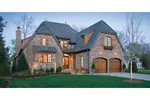 European House Plan Front of Home - Savory Luxury Home 129S-0021 - Shop House Plans and More
