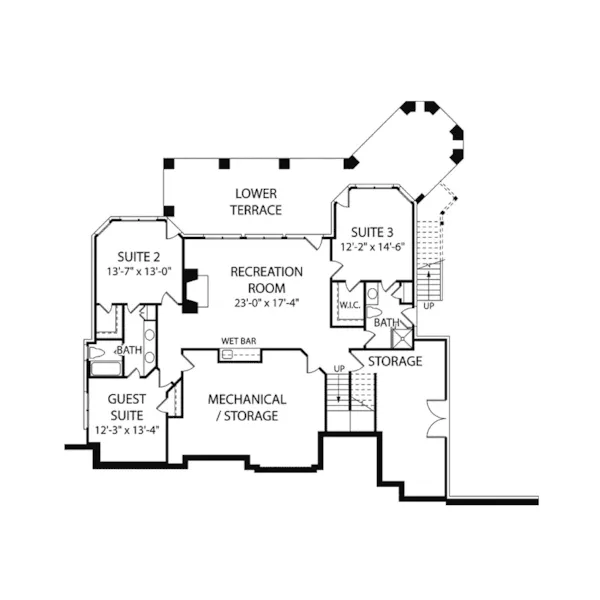 Cabin & Cottage House Plan Second Floor - Adira Luxury Home 129S-0022 - Search House Plans and More