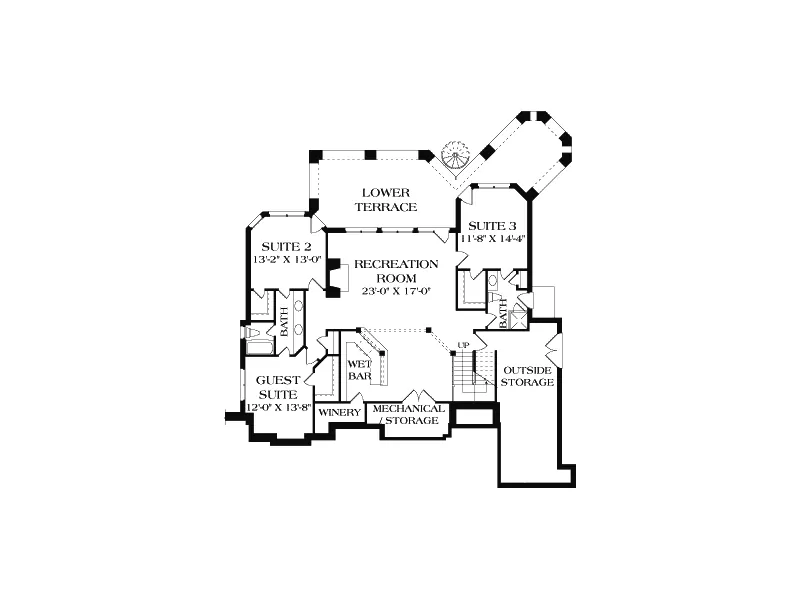 Luxury House Plan Second Floor - Glen Creek Luxury Home 129S-0023 - Search House Plans and More