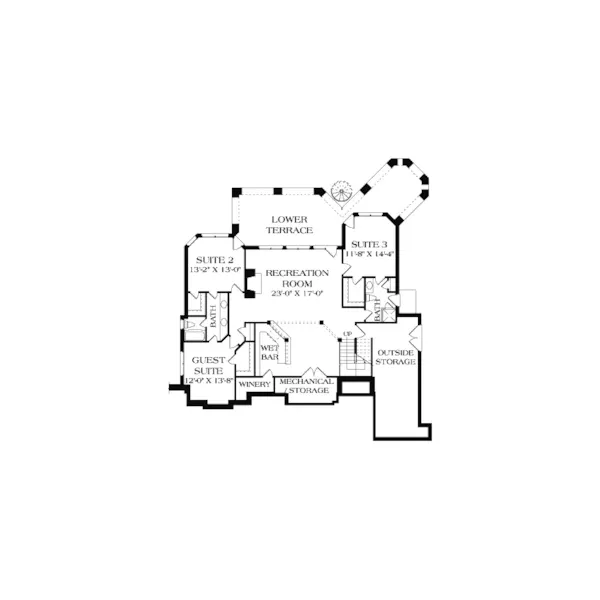 Arts & Crafts House Plan Second Floor - Glen Creek Luxury Home 129S-0023 - Search House Plans and More