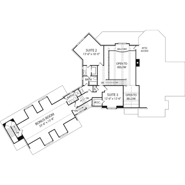 Early American House Plan Second Floor - Grove Manor Luxury Home 129S-0024 - Search House Plans and More