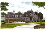 European House Plan Front Image - Grove Manor Luxury Home 129S-0024 - Search House Plans and More