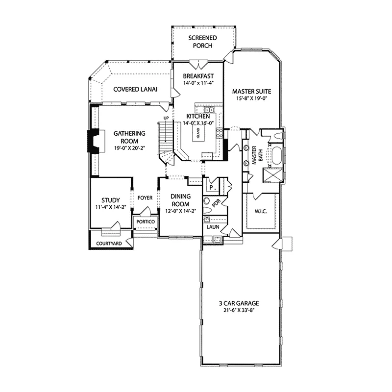 Early American House Plan First Floor - Quail Manor Luxury Home 129S-0025 - Shop House Plans and More
