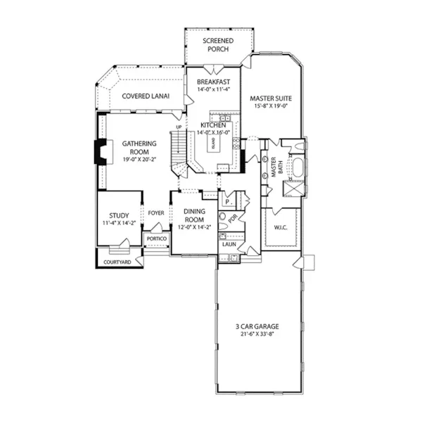 Early American House Plan First Floor - Quail Manor Luxury Home 129S-0025 - Shop House Plans and More