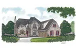 Early American House Plan Front Image - Quail Manor Luxury Home 129S-0025 - Shop House Plans and More