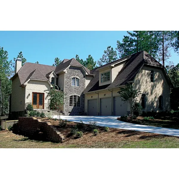 Early American House Plan Front of Home - Quail Manor Luxury Home 129S-0025 - Shop House Plans and More