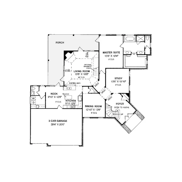 European House Plan First Floor - Gideon Manor Luxury Home 130D-0011 - Search House Plans and More