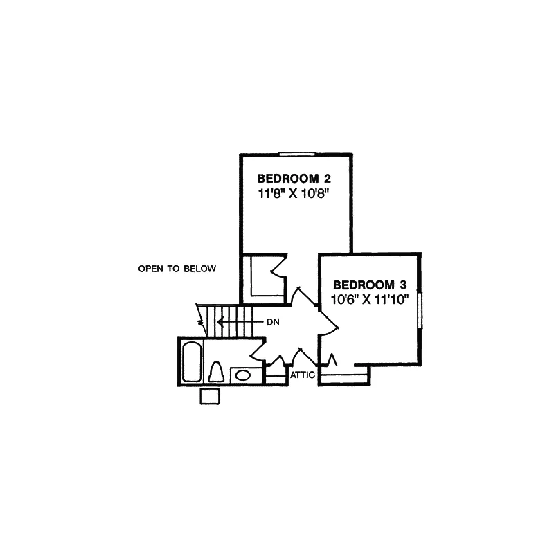 Modern House Plan Second Floor - Maidstone Modern Home 130D-0014 - Shop House Plans and More