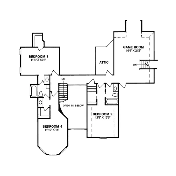 European House Plan Second Floor - Voltaire Point Luxury Home 130D-0017 - Shop House Plans and More