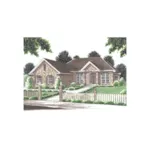 Southern House Plan Front of Home - Darnell Traditional Home 130D-0019 - Search House Plans and More