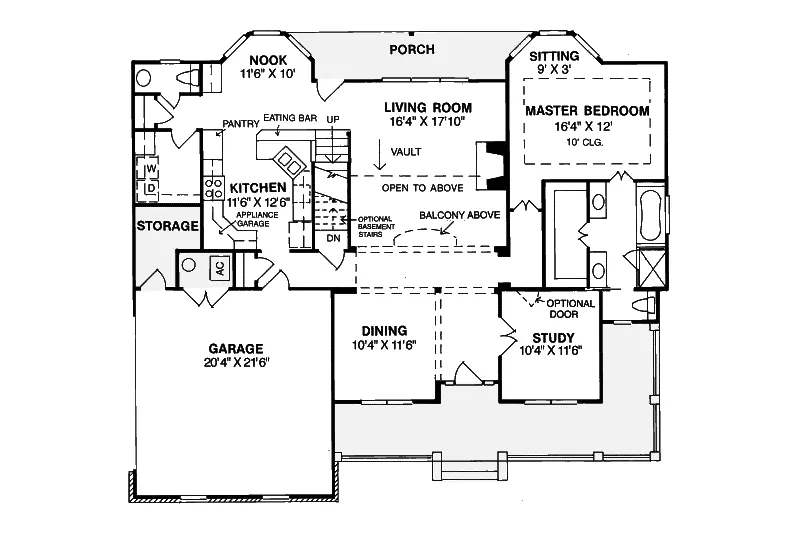 Country House Plan First Floor - Dillon Mill Lowcountry Home 130D-0025 - Search House Plans and More