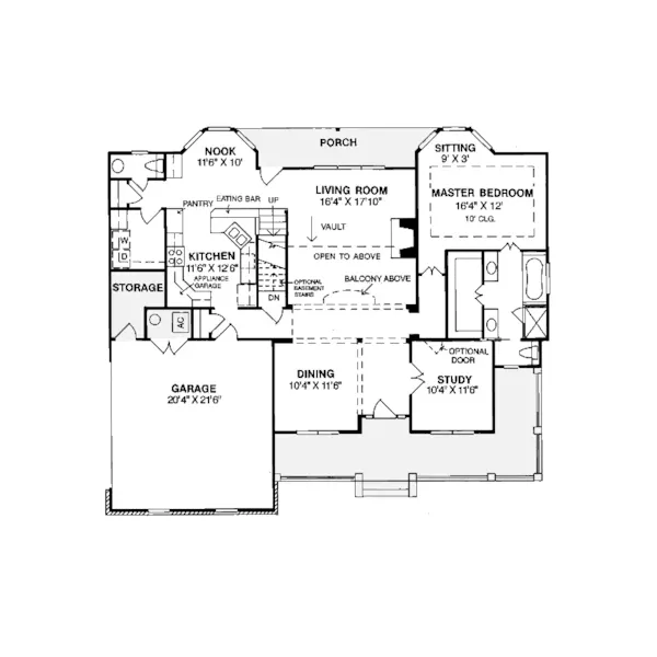 Neoclassical House Plan First Floor - Dillon Mill Lowcountry Home 130D-0025 - Search House Plans and More