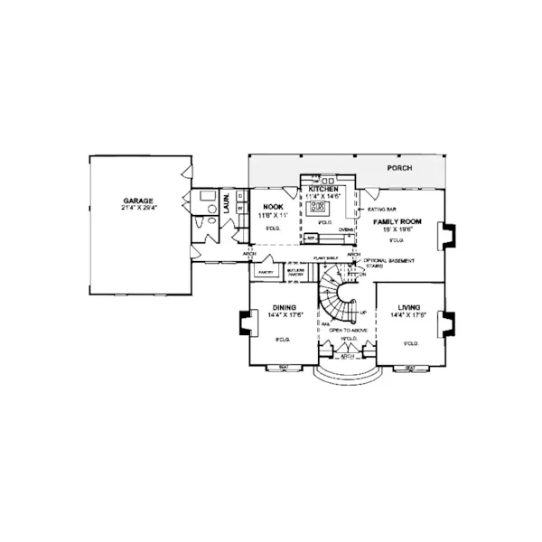 European House Plan First Floor - Biltmore Place European Home 130D-0059 - Search House Plans and More