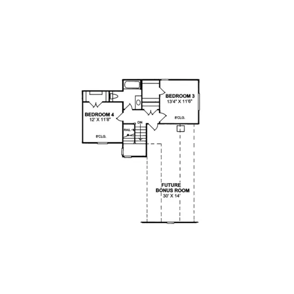 Traditional House Plan Second Floor - Eolia European Home 130D-0060 - Search House Plans and More