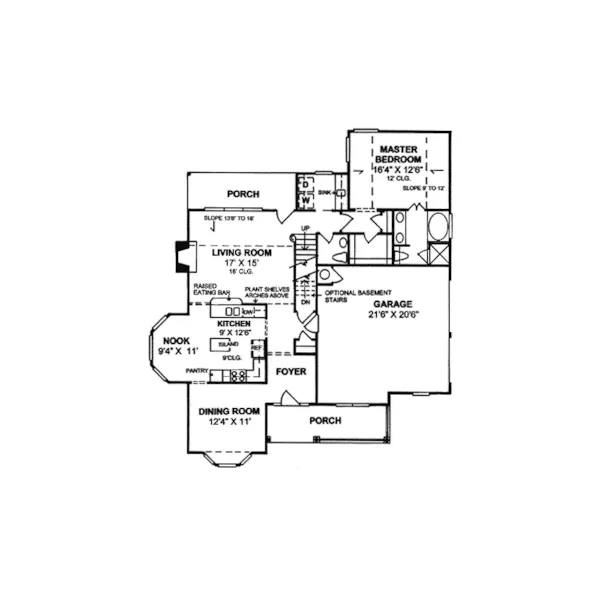 Farmhouse Plan First Floor - Germaine Country Home 130D-0069 - Search House Plans and More