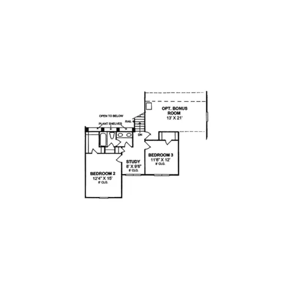 Farmhouse Plan Second Floor - Germaine Country Home 130D-0069 - Search House Plans and More