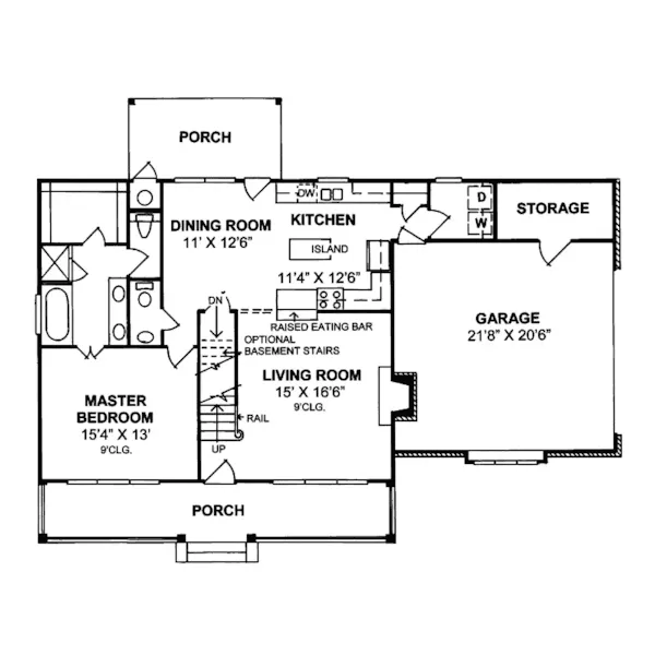 Country House Plan First Floor - Pomander Country Home 130D-0080 - Shop House Plans and More