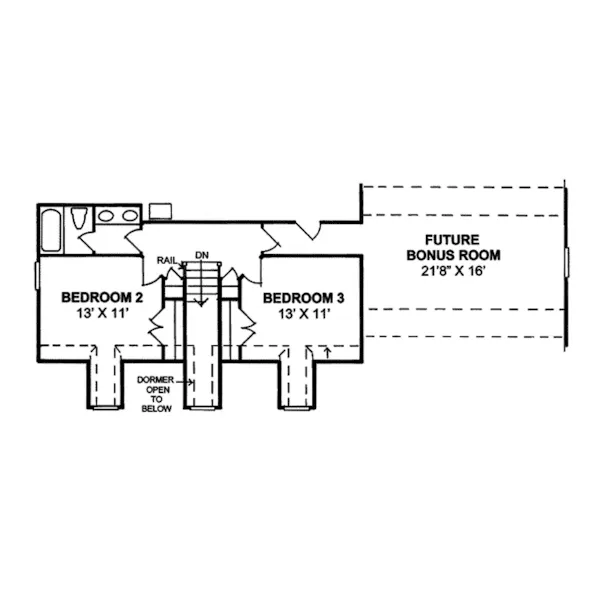 Country House Plan Second Floor - Pomander Country Home 130D-0080 - Shop House Plans and More