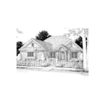 Country House Plan Front of Home - Dothan Mill Country Ranch Home 130D-0103 - Search House Plans and More