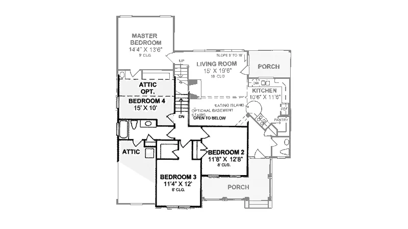 Country House Plan Second Floor - Suncrest Country Home 130D-0112 - Shop House Plans and More