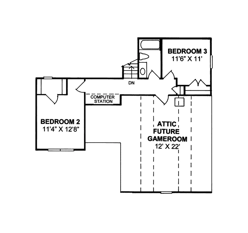 Traditional House Plan Second Floor - Charlesridge Country Farmhouse 130D-0133 - Search House Plans and More